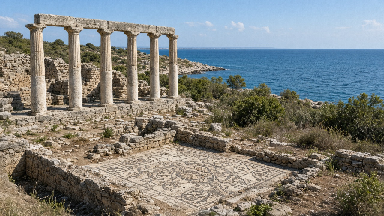 Ruinas de Emp&uacute;ries cerca de L'Escala