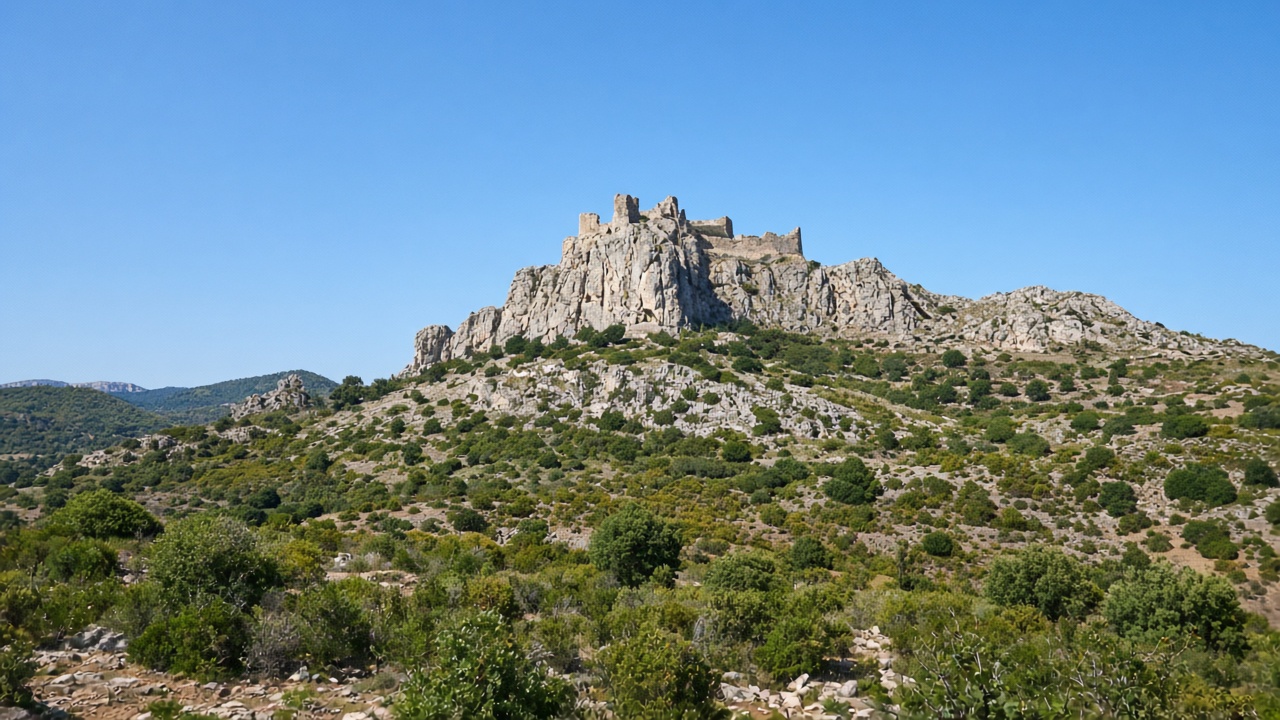 Macizo del Montgr&iacute; desde L'Escala